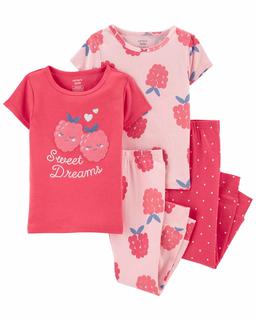  Kız Bebek Pijama Seti 4'lü Paket