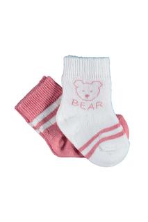  Bebek Organik Soket Çorap 3'lü Paket Pembe